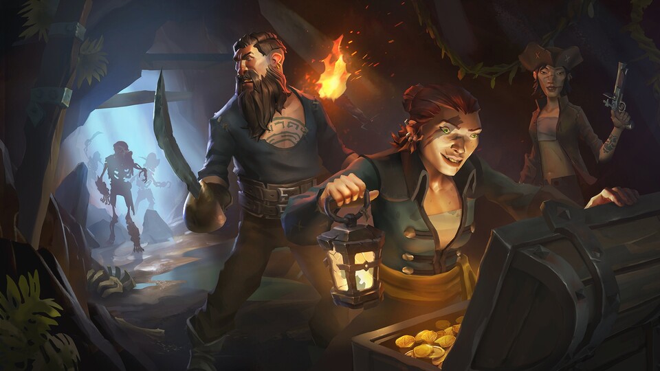 Einen Lootbox-Piratenschatz sollen Spieler von Sea of Thieves nicht heben können. Mikrotransaktionen wird es nach Release aber geben. 