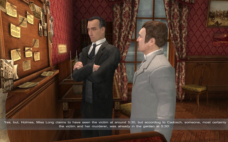 Holmes und Watson treffen sich regelmäßig in der Baker Street, um Schlussfolgerungen abzuleiten.