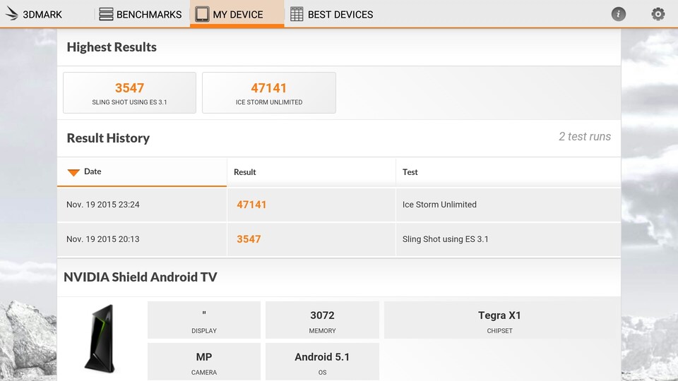 Gute (Android-)Benchmarkergebnisse sprechen für den Tegra X1.