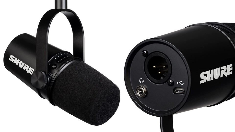 Das Besondere beim Shure MV7 ist, dass ihr euch für einen Anschluss über USB oder XLR entscheiden könnt. Das Mikrofon bekommt ihr bei Amazon derzeit für 255€.