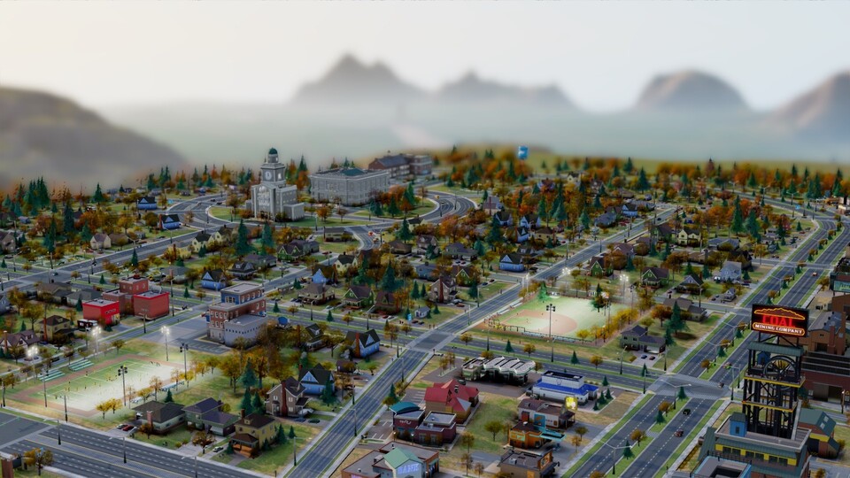 Ganz schön flach: Möglichkeiten zum Terraforming gibt es in SimCity im Gegensatz zu den Vorgängern keine. Die Bauflächen selbst sind zudem stets so flach wie die Niederlande.