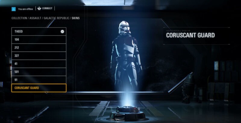 Der Dataminer uninspired_zebra hat Skins und kosmetische Charakteranpassungen in Star Wars: Battlefront 2 entdeckt. (Bild: uninspired_zebra)