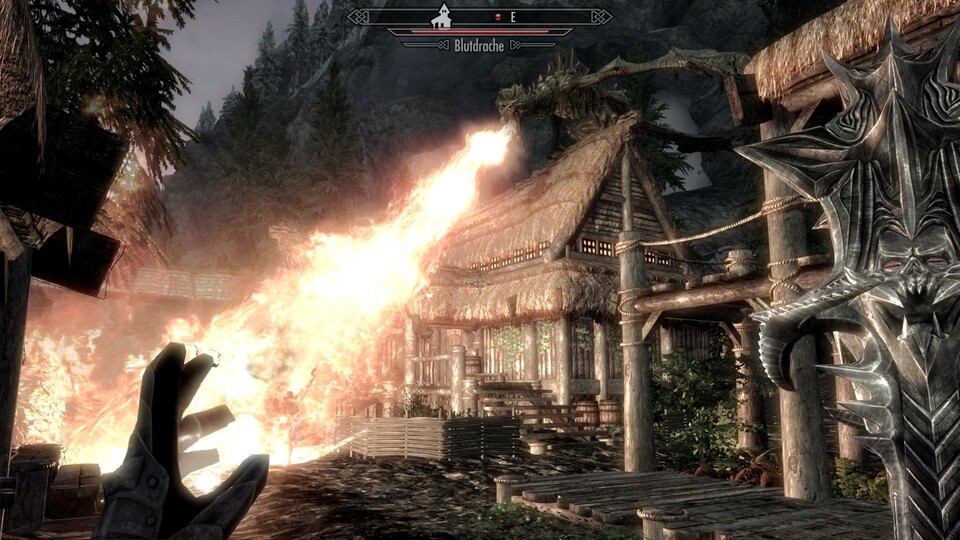 Lieber den Spatz in der Hand als den Drachen auf dem Dach: In Skyrim passiert mehr Zufälliges als in anderen Open-World-Spielen.