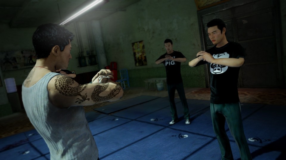 Im Dojo lernen wir neue Martial-Arts-Techniken und können mit den Schülern trainieren.