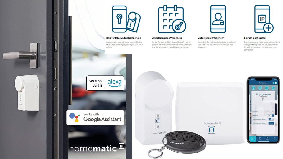 Homematic IP ist einer der bekanntesten Hersteller. Das System funktioniert einfach und ist mit Alexa und Google Assistant kompatibel. Allerdings will man keine Fremdgeräte.