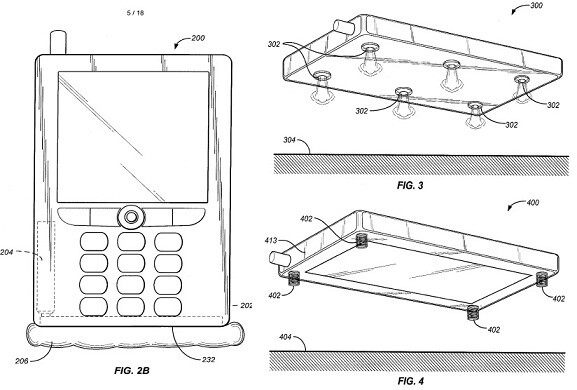 Ein Airbag für Smartphones gegen Aufprallschäden.