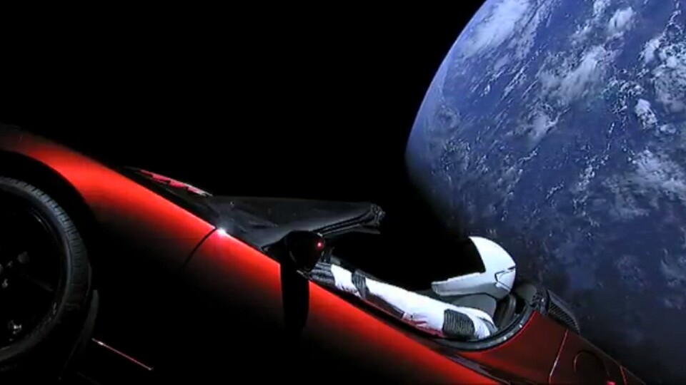 Whereisroadster.com verfoglt den SpaceX-Starman im Tesla Roadster. (Bildquelle: SpaceX)