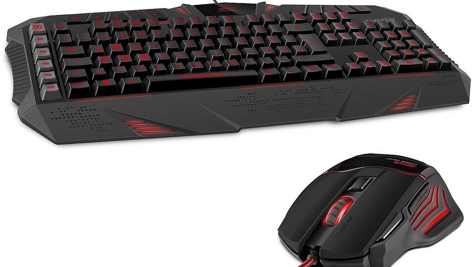 Das Gaming-Set von Speedlink besteht aus einer beleuchteten Tastatur und einer farblich passenden Gaming-Maus.