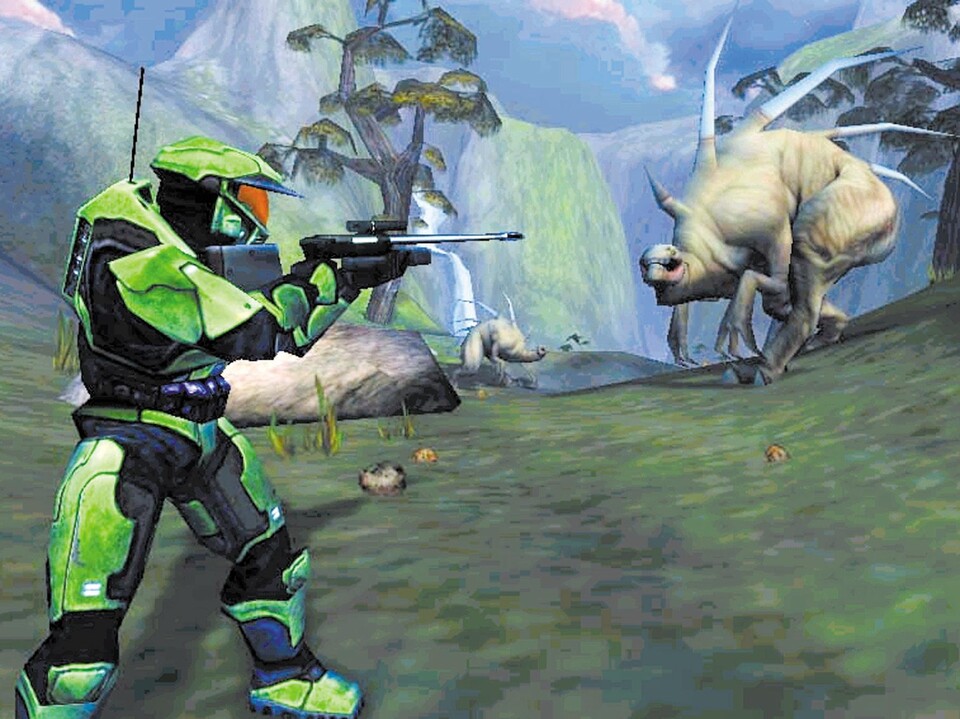 Halo: Heiße Kämpfe im Team - allerdings ist fraglich, dass die PC-Version noch 2001 erscheint.