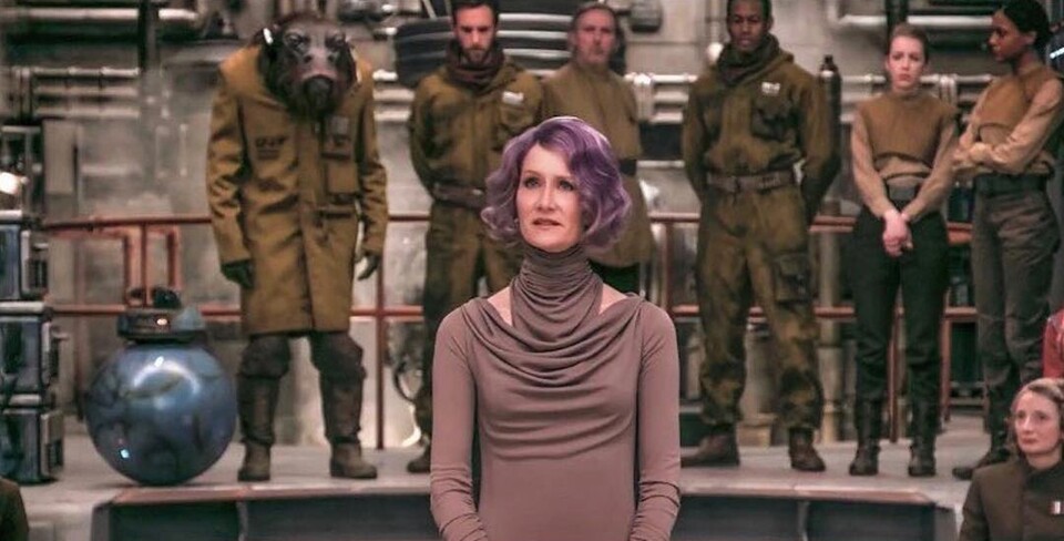 Laura Dern gehört als Vize Admiral Amilyn Holdo dem Widerstand an.