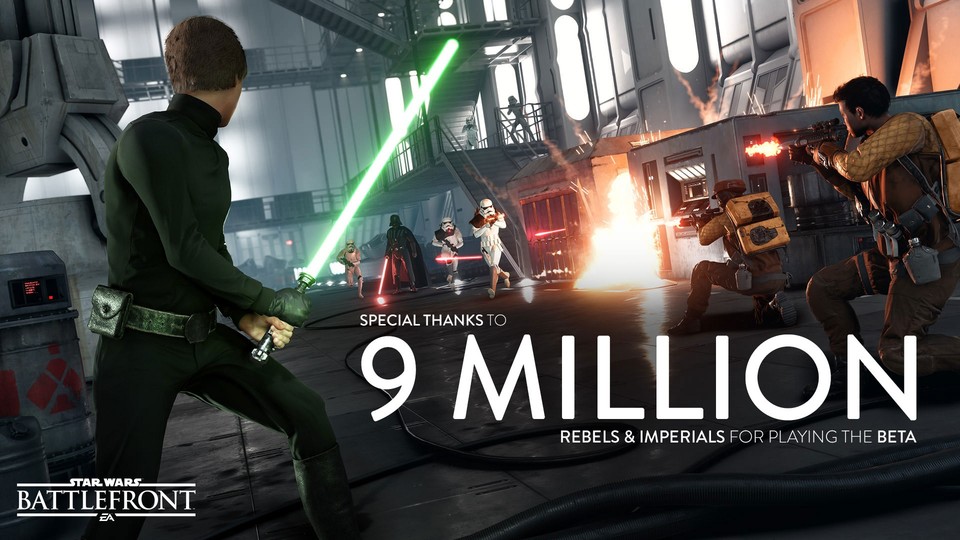 Star Wars: Battlefront konnte neun Millionen Spieler in die Beta locken.