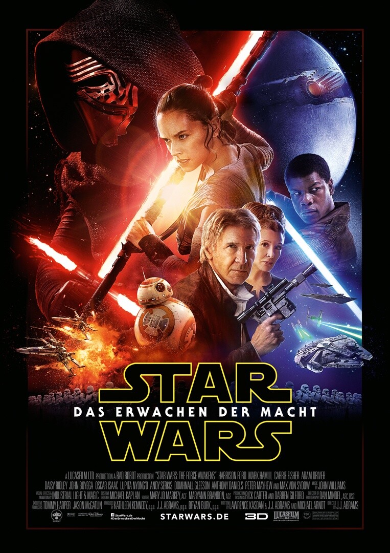 Das deutsche Kinoposter zu Star Wars: Episode 7 - Das Erwachen der Macht.