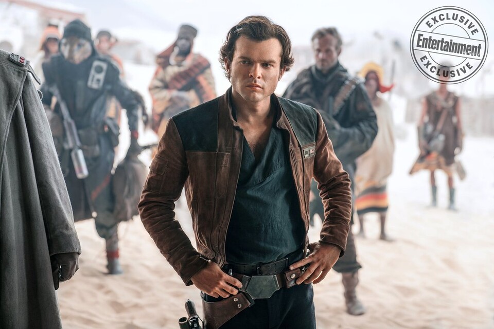 Alden Ehrenreichs Han Solo wird im Star-Wars-Film zum Space Cowboy. (Quelle: Entertainment Weekly)