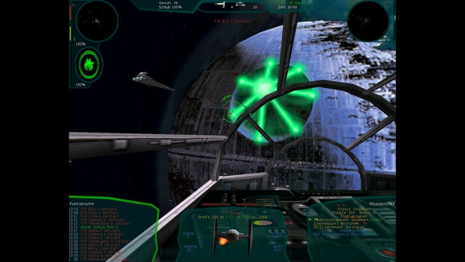 Spiele wie X-Wing ließen uns seinerzeit sogar an aus den Filmen bekannten Schlachten teilnehmen. 