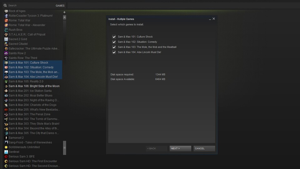 Steam-Nutzer können jetzt mehrere Spiele auswählen und automatisch installieren lassen.