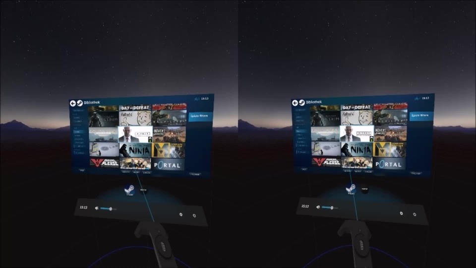 Theater Modus - Start in Steam VR