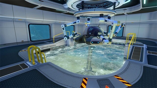 Der Moon-Pool dient als Hangar für das eigene Mini-U-Boot und wird mit dem Habitat-Update überarbeitet.
