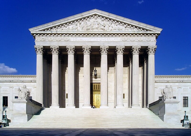 Das Gebäude des US Supreme Courts in Washington DC. (Bild: Wikipedia).