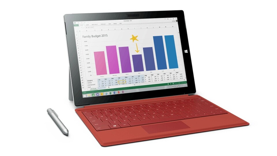 Das Surface Pro 3 wird aktuell von Microsoft für Windows 10 fit gemacht.