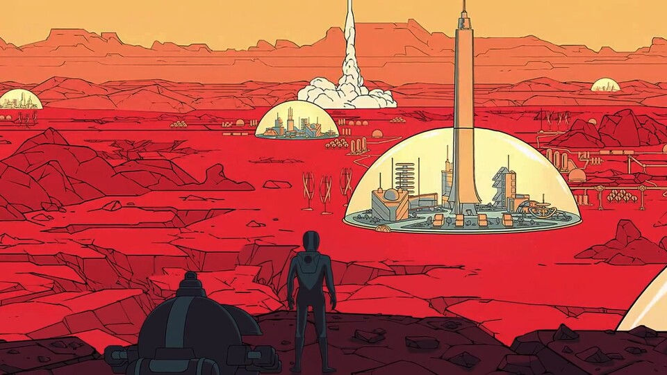 Surviving Mars bietet Aufbau-Strategie auf dem Roten Planeten.