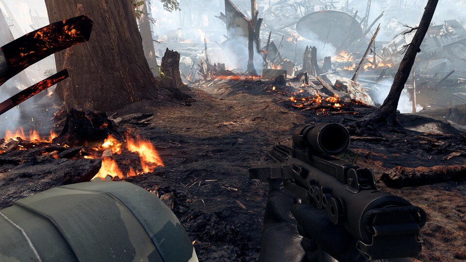 Einige moderne Titel wie Battlefront 2 bringen fotorealistische Oberflächen ins Spiel, mithilfe von Photogrammetrie.