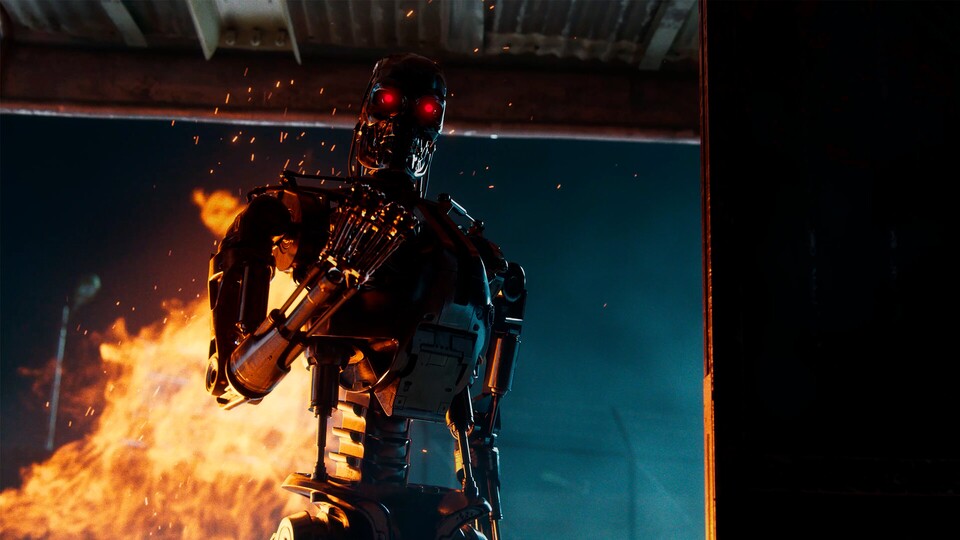 Mensch vs. Maschine - in Terminator: Survivors müsst ihr euch mit einem hartnäckigen T-800 herumschlagen.