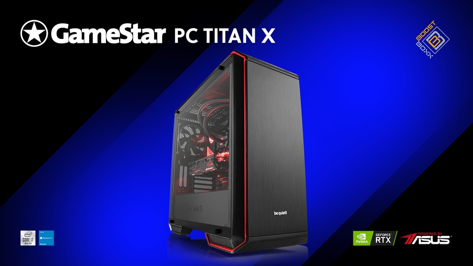 Im GameStar-PC TITAN X steckt mit dem Core i7 10700K Intels erster 8-Kerner, der es auf bis zu 5,1 GHz im Turbotakt bringt.