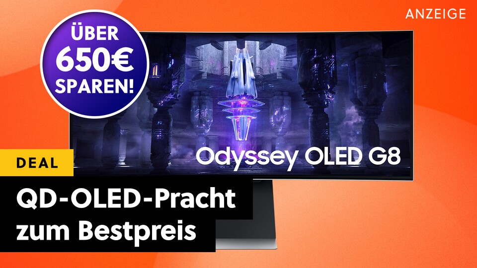 Ein echter Spitzen-Monitor mit QD-OLED Bildschirm ist im Amazon-Angebot! Der Samsung Odyssey OLED G8 erreicht den neuen Bestpreis.