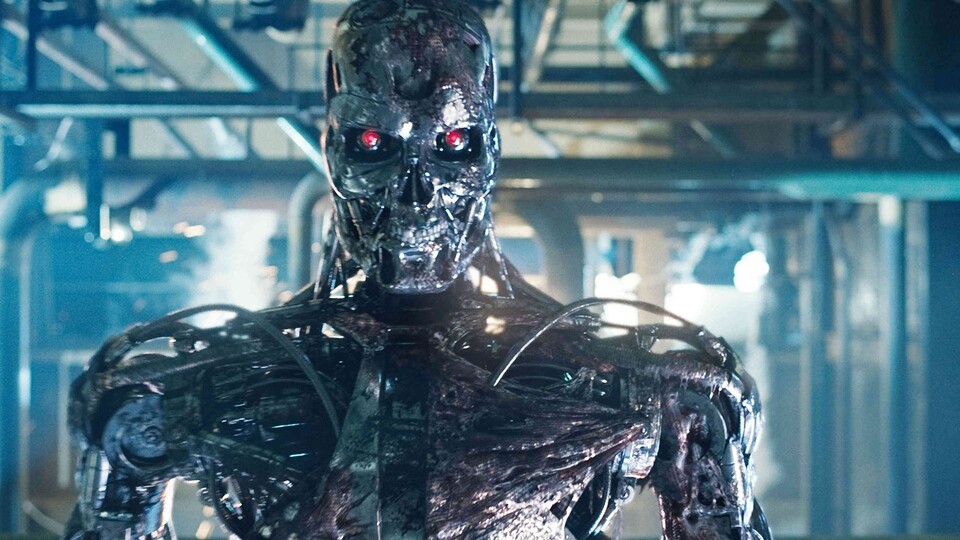 Darf die Google-Gründer Sergey Brin und Larry Page nicht angreifen: der T-800.