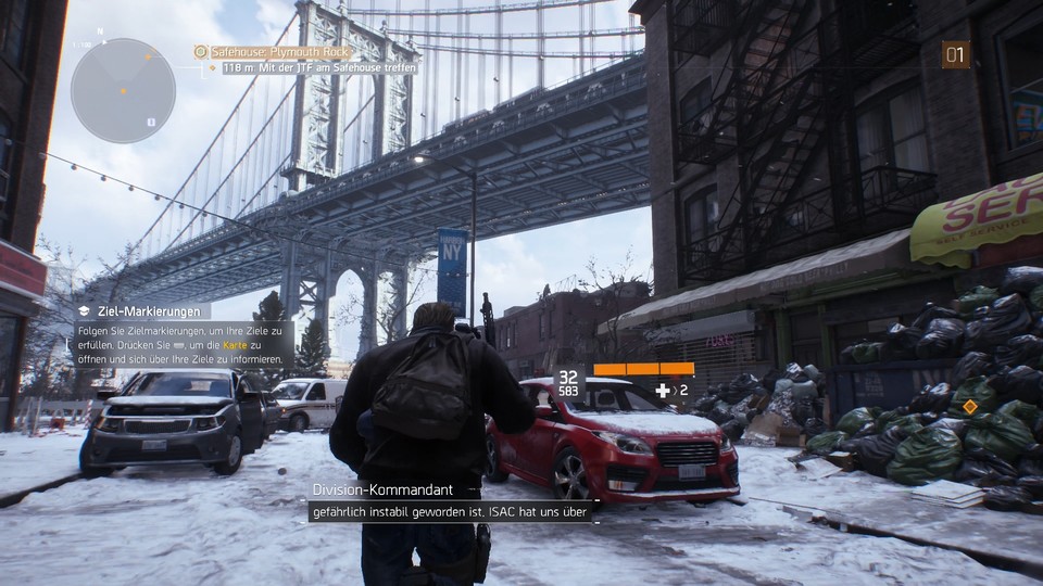 Hallo Brooklyn-Bridge! Der Spielbeginn führt uns nicht nach Manhattan sondern in den benachbarten Stadtteil.
