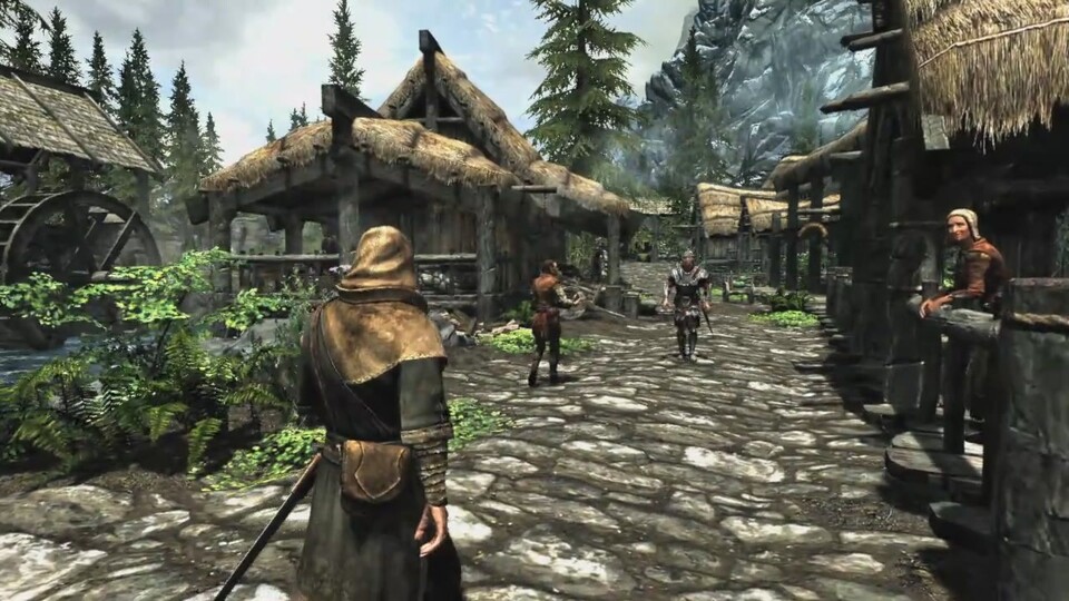 Erste bewegte Bilder aus The Elder Scrolls 5: Skyrim im Trailer.