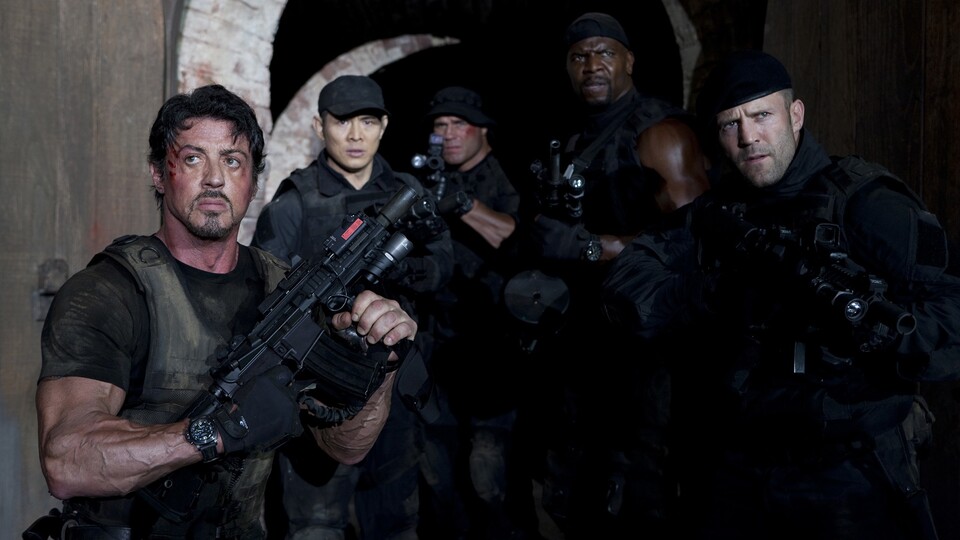 Sylvester Stallone (links) als einer der Expendables.