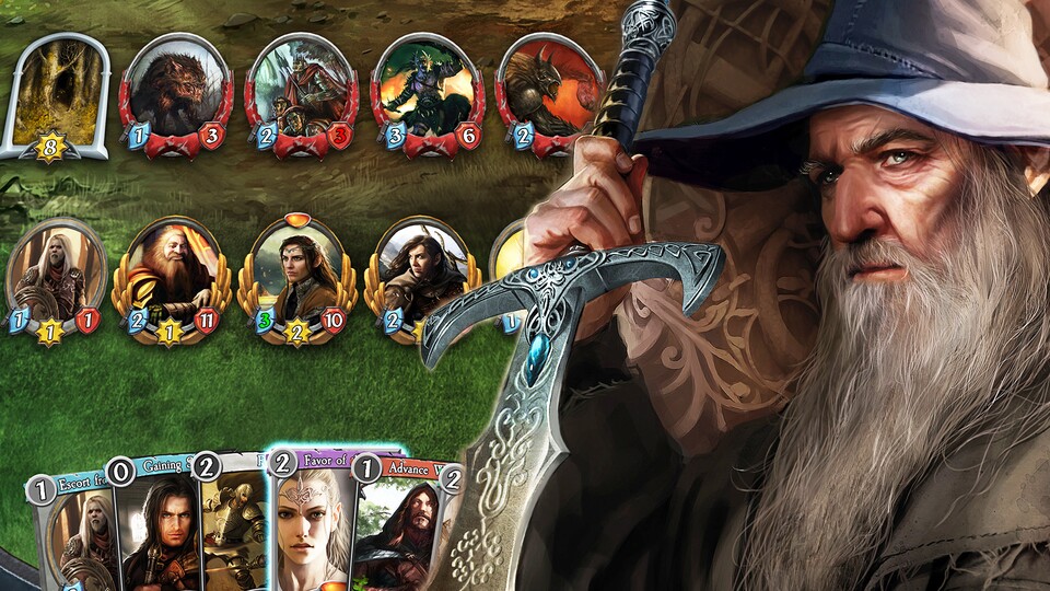 Wir haben erstmals das The Lord of the Rings Living Card Game in Aktion gesehen.