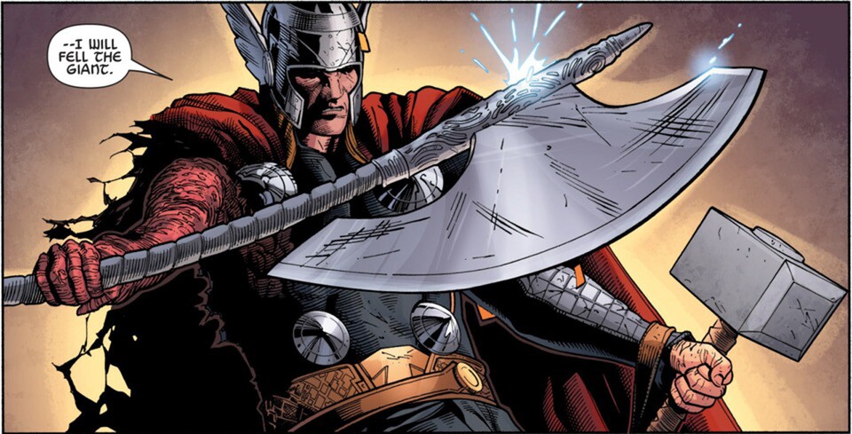 So sieht Thors neue Waffe in den Comics aus: Die Axt Jarnbjorn.