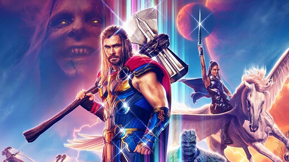 Liebe und Donner sind in Thor: Love and Thunder Programm. Wie gut der neueste Marvel-Film von Ragnarok-Regisseur Taika Waititi ist, erfahrt ihr in unserer spoilerfreien Filmkritik. Bildquelle: DisneyMarvel Studios