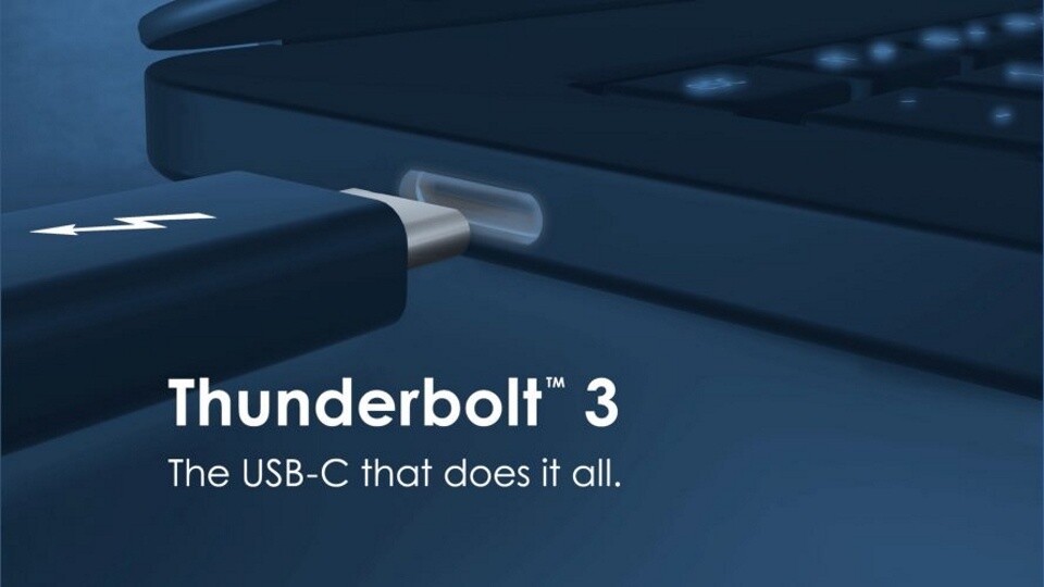 Thunderbolt 3 wird in kommende Intel-CPUs integriert. (Bildquelle: Intel)