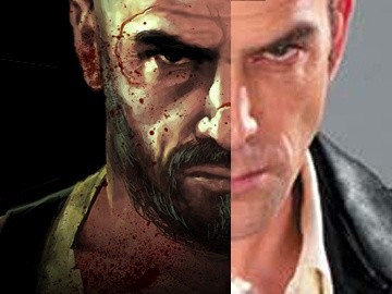 Links: MP3 Poster; Rechts: Tim Gibbs aus Max Payne 2.