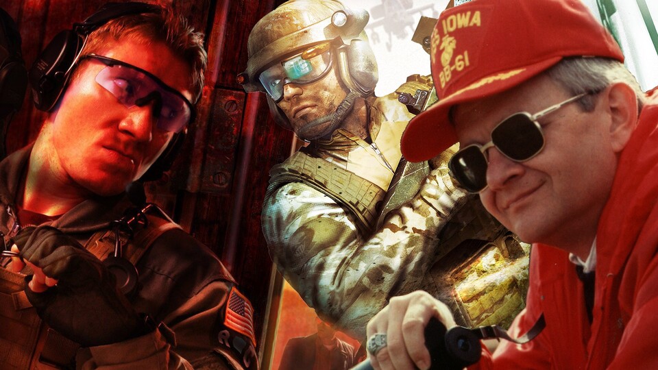 In Teil 2 unseres Red-Storm-Reports zeigen wir, wie das Studio von Tom Clancy (rechts) seinen größten Erfolg feiert - und schließlich in den Ubisoft-Konzern aufgeht. Der inzwischen verstorbene Clancy dient als Markenname für Spiele wie The Division 2.