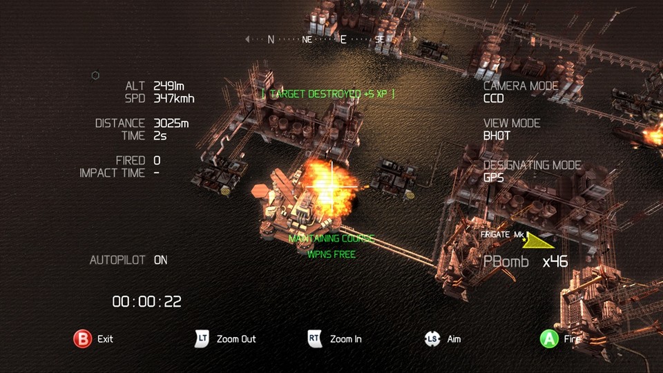 Missionen als Bordschütze - eine Neuerung in H.A.W.X. 2. (Bild aus der Xbox 360-Version)