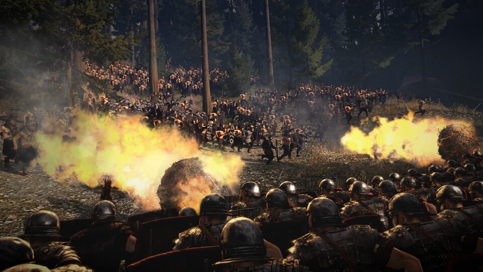Die Varusschlacht im Teutoburger Wald gibt's auch als historisches Gefecht in Total War: Rome 2.