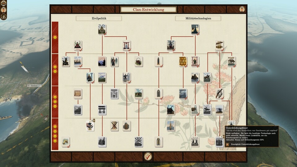 Im neuen Technologiebaum erforschen wir moderne Waffen, aber auch zivile Errungenschaften wie die Eisenbahn.