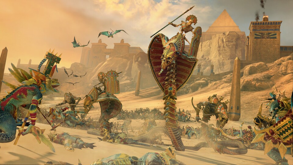 Die Gruftkönige führen Skelettarmeen und magische Konstrukte in die Schlacht. 