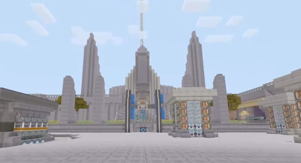 Ein Fan hat den Tower-Hub von Destiny im Sandbox-Spiel Minecraft nachgebaut.