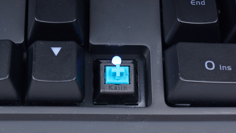 Unser Testgerät nutzt blaue Schalter von Kailh, es gibt die Poseidon Z Illuminated auf Wunsch aber auch mit braunen Schaltern.
