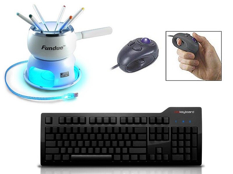 Fondue-Set, One-Finger-Mouse, Das Keyboard Ultimate
