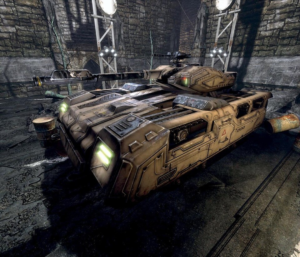 Für den Conquest-Modus ist der mächtige Goliath- Panzer aus UT 2004 wieder mit von der Partie.