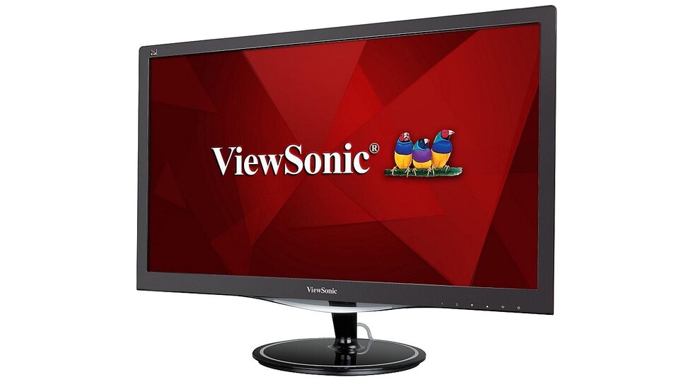 Der Viewsonic VX2457 bietet 1920x1080 Bildpunkte bei maximal 75 Hz und unterstützt Freesync mit AMD-Grafikkarten.