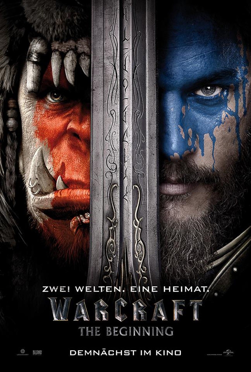 Das offizielle Filmposter zum Warcraft-Kinofilm.