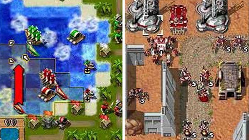 Zwei Bildschirmfotos von Warhammer 40.000: Glory in Death auf einem Screenshot.