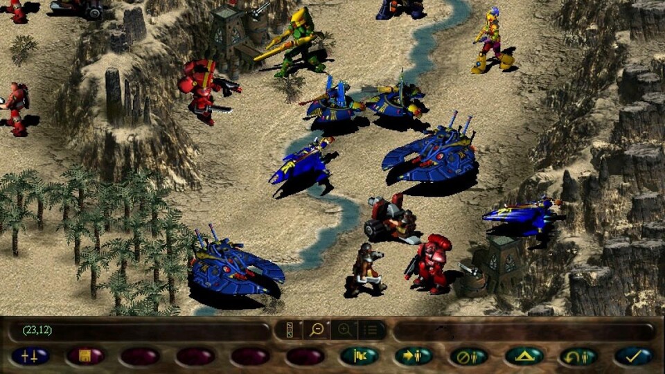 SSI übersetzt das Panzer-General-Prinzip 1999 einfach in Warhammer 40.000: Rites of War.